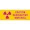 Brady Caution Radiation Sign, 3 1/2 in H, 10 in W, Vinyl, Rectangle, 20111MLS 20111MLS - alternate 1